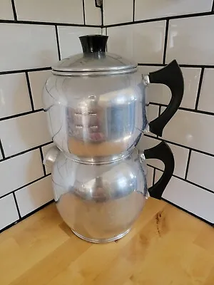 VINTAGE WEST BEND Aluminum Kwik-Drip 15cup  Stove Top Percolator Coffee Maker  • $19.99