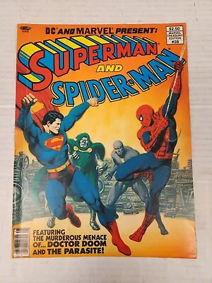 Marvel Treasury Edition 28 DC And Marvel Present Superman And Spiderman 1981 • £28.14