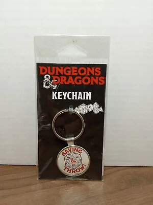 Dungeons & Dragons Saving Throw! Dice Keychain/Keyring NIP • $4.99