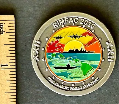 FS: Challenge Coin 2010 RIMPAC Hawaiian Islands Pacific Fleet Pearl Harbor • $19