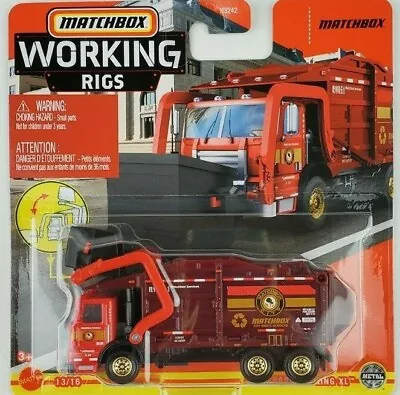 Matchbox Working Rigs Garbage King XL Garbage Truck Front Load • $7.49