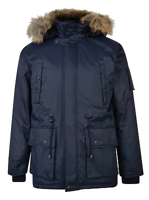 £44.99 • Buy D-Rock Men's Designer Fishtail Parka Fur Trim Hooded Jacket, New Hip Hop Era 