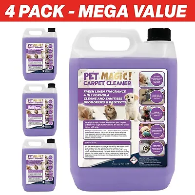 £29.99 • Buy Pet Dog Odour Carpet Shampoo Fresh Linen Use With VAX Cleaner Or Hand 20L FLOW