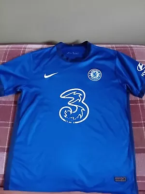 Chelsea Football Club Nike 3 Hyundai Home Mens Size Medium 9 Abraham Shirt Top • £5