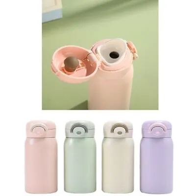 220/320ml Vacuum Flask Pop-up Lock Insulated Pocket Cup  Travel • £8.70