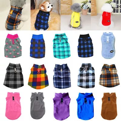 £3.83 • Buy Pet Dog Warm Coat Fleece Jacket Jumper Sweater Winter Clothes Puppy Vest Outfit~