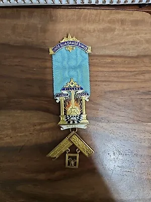 Vintage Masonic 3 Lodges Pillars #4923 • $199