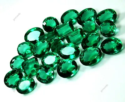 CERTIFIED 50 Ct Green Muzo Emerald Loose Gemstone Lot    AZ11 • $18.56
