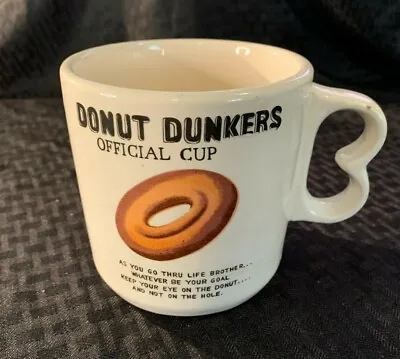 £7.86 • Buy Vintage Official Dunkers Cup Whole Donut Coffee Tea Milk Dunk Mug Large