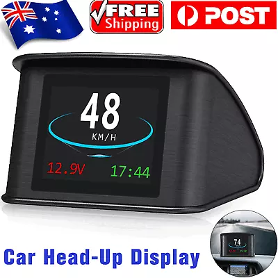 Smart Car HUD Digital Head Up LCD Display Speedometer OBD2 Scanner Upgrade P10   • $36.80