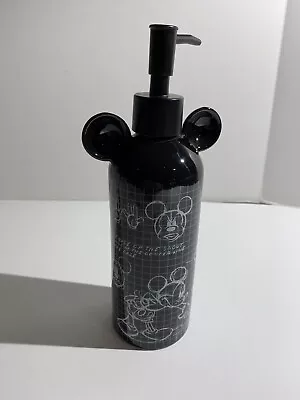 Disney Mickey Mouse Sketchbook Black White Soap Pump Collectible NEW Never Used • $24