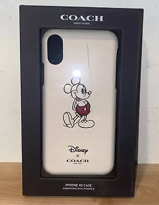 Brand New Authentic Disney X Coach Minnie Mouse  IPhone XS Case - Cream MSRP $50 • $27.99