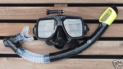 $43.65 • Buy GoPro Mask And Dry Snorkel Scuba Diving Snorkeling Silicone Set WIL-DS-GPY