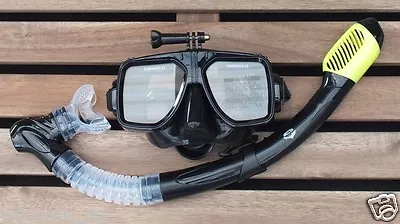 $45.95 • Buy GoPro Mask And Dry Snorkel Scuba Diving Snorkeling Silicone Set WIL-DS-GPY
