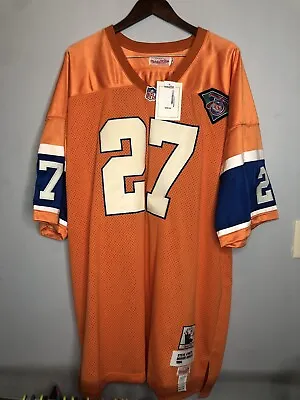NWT Mitchell & Ness Throwback ATWATER #27 DENVER BRONCOS Football Jersey Size 58 • $229