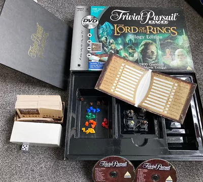 Lord Of The Rings Trivial Pursuit Board Game DVD TV Trilogy Edition Family Quiz • £9.99