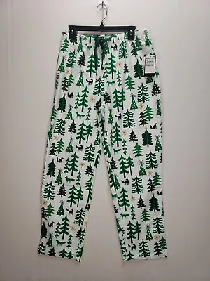 Nordstrom Pajama Bottoms Pants Mens LARGE Christmas Trees Flannel $39 NEW • $21.94