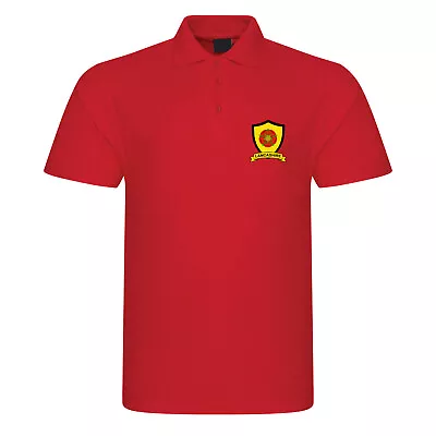 Lancashire County Embroidered Polo Shirt Cricket Sport Your County • £18.49