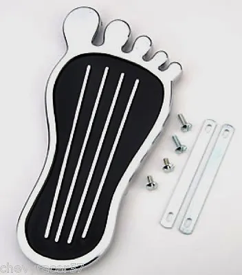 Vintage Chrome Barefoot Moon Foot Hot Rat Rod Gasser Gas Accelerator Pedal Cover • $14.25