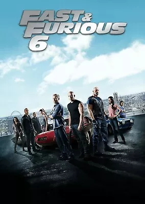 Fast & Furious 6 Film Art  Colour Posters Or Canvas Framed Print Top Quality A4+ • £8.99
