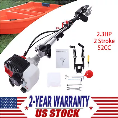 2.3HP 2 Stroke Outboard Motor Fishing Boat Engine Air  Cooling CDI System 52CC • $151.05