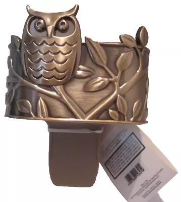 Bath & Body Works Wallflower Diffuser Plug-In Bronze Brown Duo Scents Owl *READ • $45.99