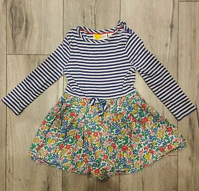 Mini Boden Girls Floral Long Sleeve Dress Size 3-4 Y EUC! • $17.99