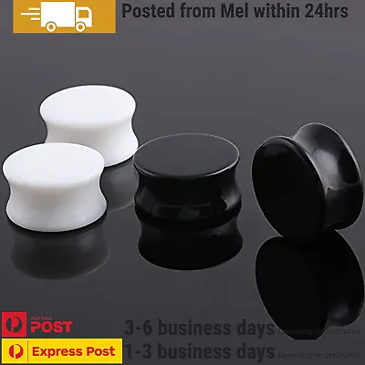 1 Pair Double Flared Plugs Ear Piercing Stretcher Tunnel Acrylic Body Jewellery • $8.99