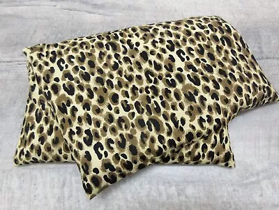 Corn Heat Pack Microwave Pillow Washable Cover Leopard Animal Print Wildlife 774 • $22