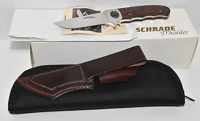 RARE NOS SCHRADE D'Holder Sdh01 Bear Fixed Blade Knife With Box Case Paperwork • $395