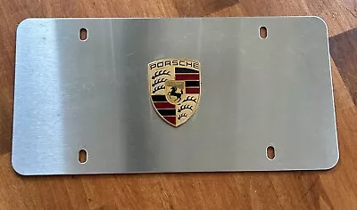 Porsche Stainless  Vanity Plate • $60