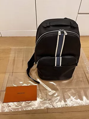 £980 • Buy Louis Vuitton LV Anton Black Taiga Backpack Justin Bieber