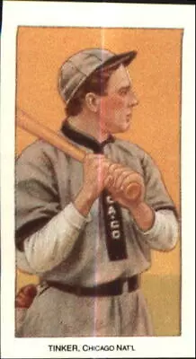 1909-11 T206 Reprint Baseball Card #488 Joe Tinker/Bat On Shoulder • $8