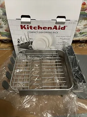 KitchenAid Stainless Steel Compact Dish-Drying Tray Rack USED SEE PHOTOS • $29.99