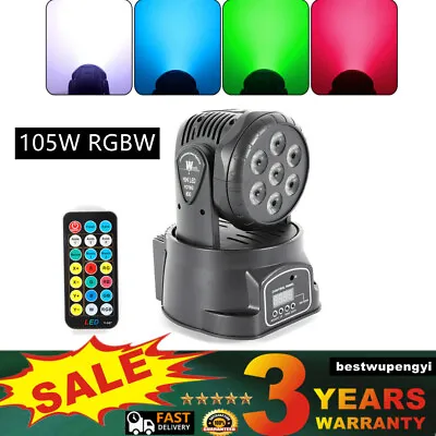 £30 • Buy 105W RGBW Moving Head Stage Lighting LED DJ DMX Beam Bar Disco Party Light New