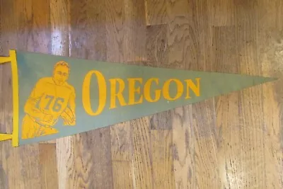 Vintage (1950's) University Of Oregon Full Size Football Pennant-graduation Gift • $199