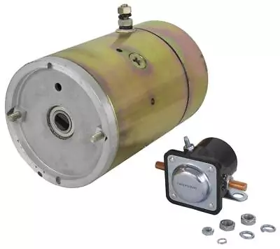 New 12v Cw Snow Plow Motor & Solenoid Fits Meyer E57 E60 Pumps Mue6209s 2869ab • $148.27