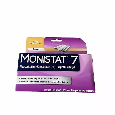 Monsitat 7 Net Wt 1.59 Oz 7 Day Treatment Cream EXP 2/25 • $11.95