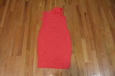 Bailey 44 Zambia Jersey Asymmetrical Bodycon Dress Coral Ginger Size Medium New • $44.99