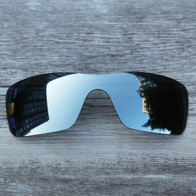 Silver Titanium Polarized Replacement Lenses For Oakley Batwolf • $15