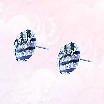 Volleyball Earrings Elegant Crystal Stud Earring Jewelry For Women Girls • $7.58