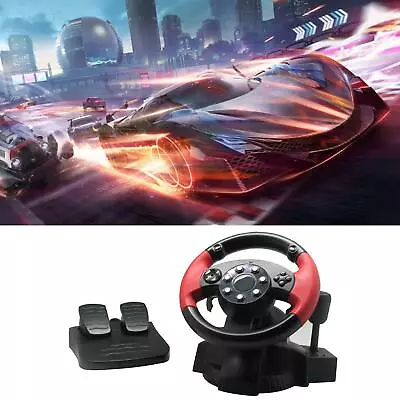 £60.61 • Buy Game Racing Simulator Vibration Driving PC Steering Wheel Pedals For PS3/PS2