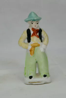 Vintage Handpainted Ceramic Cowboy Handpainted  Figurine Japan • $17.95