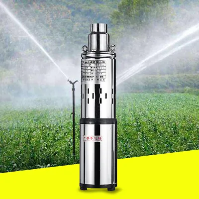 £76 • Buy 24V 200W Solar Submersible Water Pump Agricultural Irrigation Deep Well Pump 