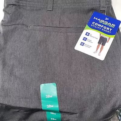 Haggar Utility Comfort Shorts 38W Grey New W/Tags • $9