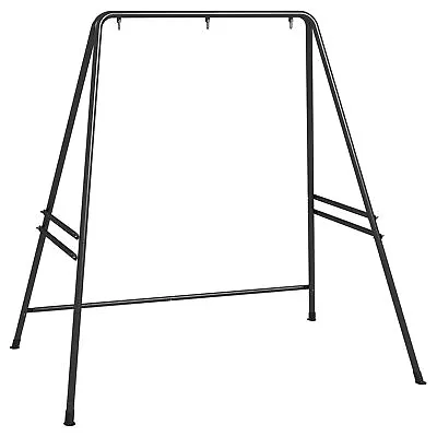 Outsunny Hammock Chair Stand Metal Frame Hammock Stand Only Black • £55.99