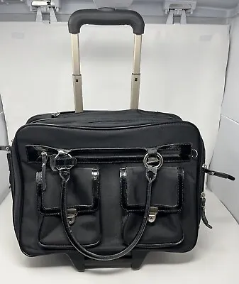 Franklin Covey Travel Bag Laptop Rolling Case Briefcase Carry On Wheels Black  • $20