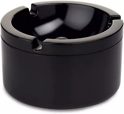 £7.79 • Buy Ashtray With Lid - Black