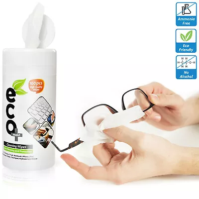 £5.95 • Buy Ecomoist Cleaning Wipes For LCD Notebook Mobile Phones Tablet