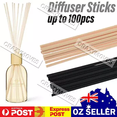 $5.99 • Buy 10-100x Premium Quality Reed Diffuser Reeds Rattan Stick Bulk Pack 3x200mm VIC